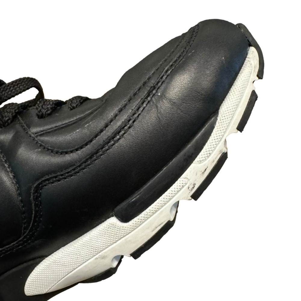 SOLD‼️Chanel Sneakers Black and White Leather 100% Authentic - Picture 10 of 16